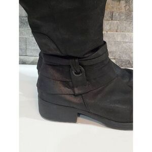 BARETRAPS OUDREY BOOT COLOR BLACK TEXTILE UPPER SIZE 8.5 M